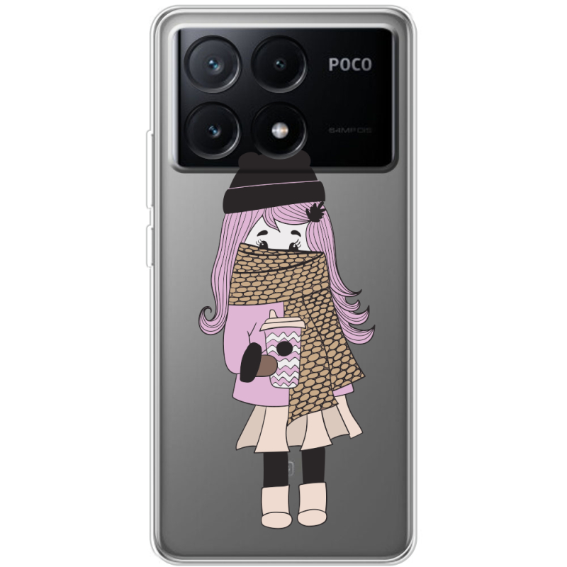 Прозрачный чехол BoxFace Xiaomi Poco X6 Pro 5G Winter Morning Girl