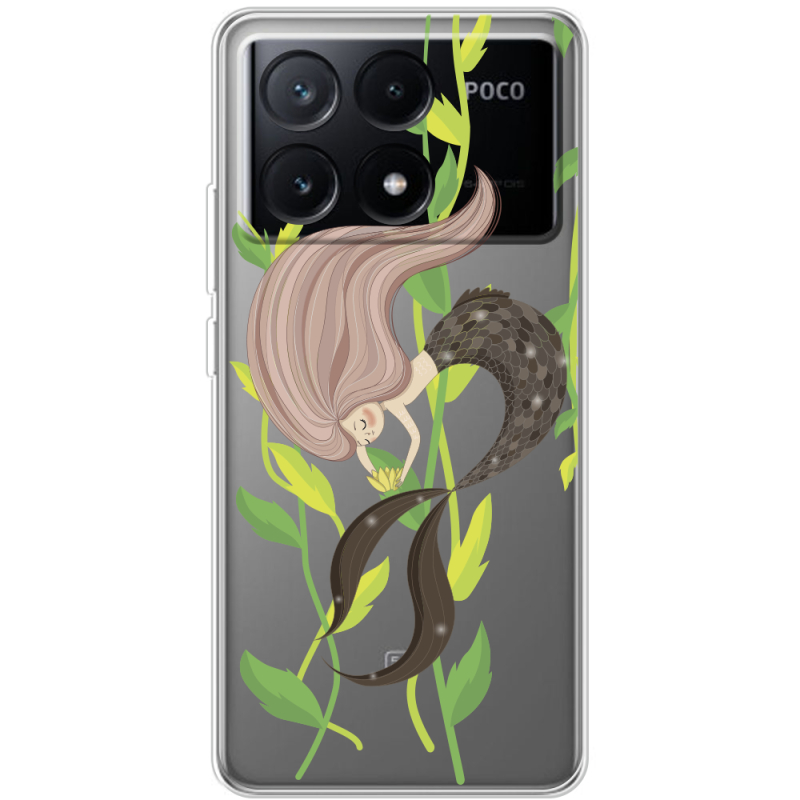 Прозрачный чехол BoxFace Xiaomi Poco X6 Pro 5G Cute Mermaid