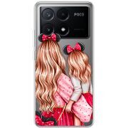 Прозрачный чехол BoxFace Xiaomi Poco X6 Pro 5G Mouse Girls