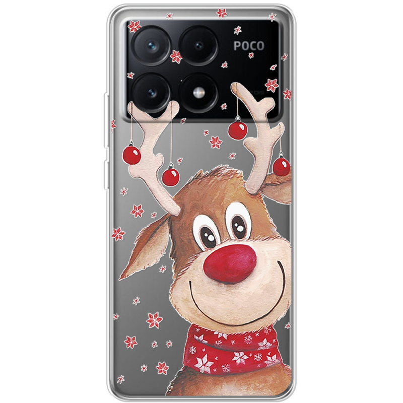 Прозрачный чехол BoxFace Xiaomi Poco X6 Pro 5G Winter Deer