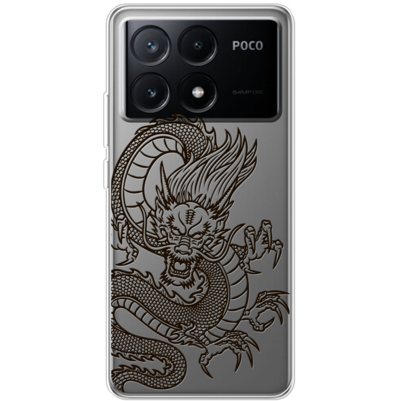 Прозрачный чехол BoxFace Xiaomi Poco X6 Pro 5G Chinese Dragon