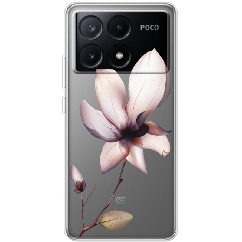 Прозрачный чехол BoxFace Xiaomi Poco X6 Pro 5G Magnolia