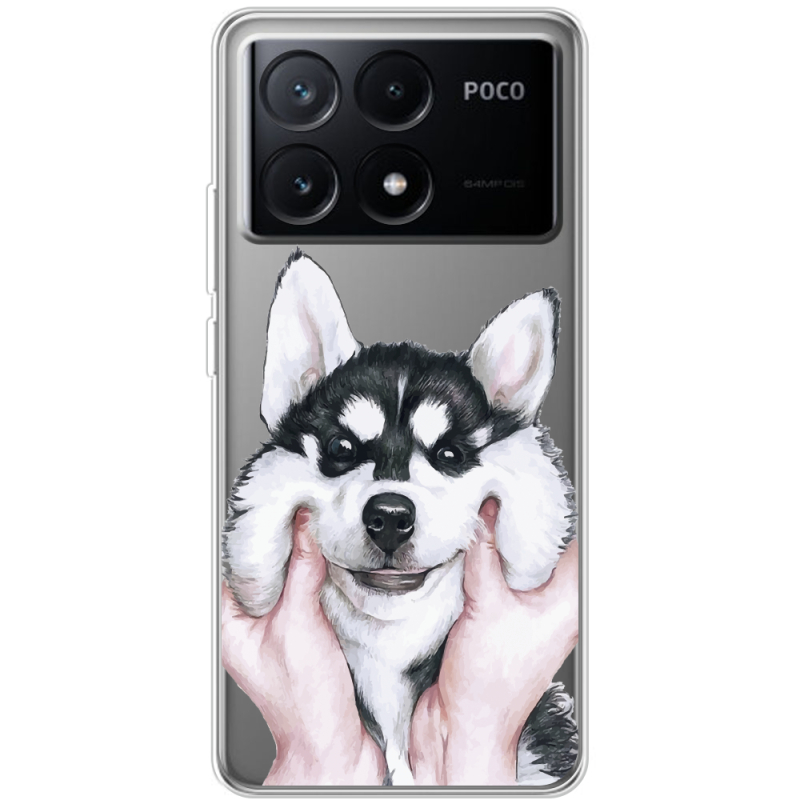 Прозрачный чехол BoxFace Xiaomi Poco X6 Pro 5G Husky