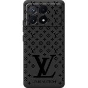 Черный чехол BoxFace Poco X6 Pro 5G LV Style