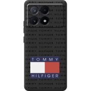 Черный чехол BoxFace Poco X6 Pro 5G Tommy Print