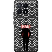 Черный чехол BoxFace Poco X6 Pro 5G Man Pattern