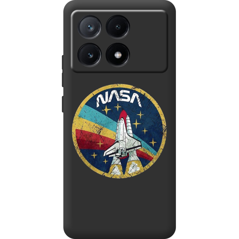 Черный чехол BoxFace Poco X6 Pro 5G NASA