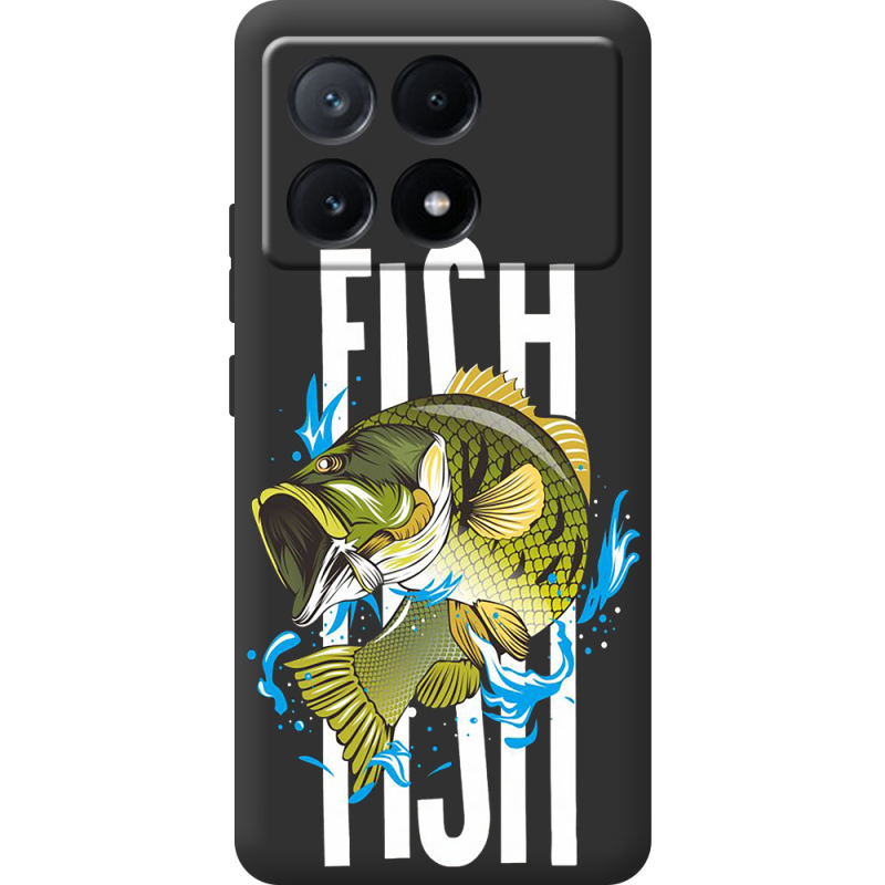 Черный чехол BoxFace Poco X6 Pro 5G Fish