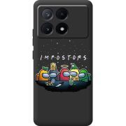 Черный чехол BoxFace Poco X6 Pro 5G Among Us Impostors