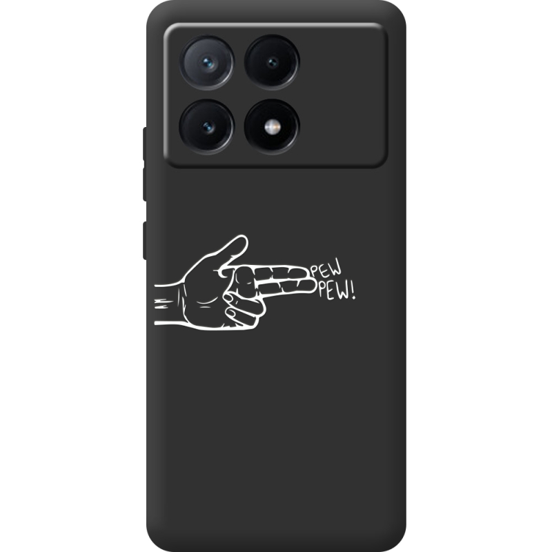 Черный чехол BoxFace Poco X6 Pro 5G Pew Pew