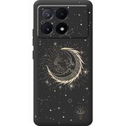 Черный чехол BoxFace Poco X6 Pro 5G Moon