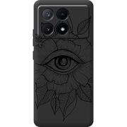 Черный чехол BoxFace Poco X6 Pro 5G Eye