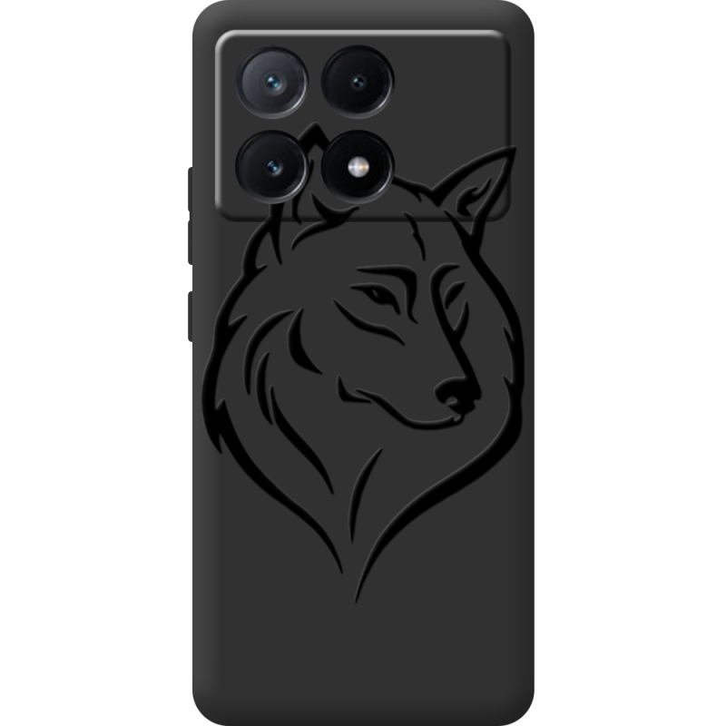 Черный чехол BoxFace Poco X6 Pro 5G Wolf