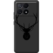 Черный чехол BoxFace Poco X6 Pro 5G Deer