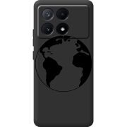 Черный чехол BoxFace Poco X6 Pro 5G Earth