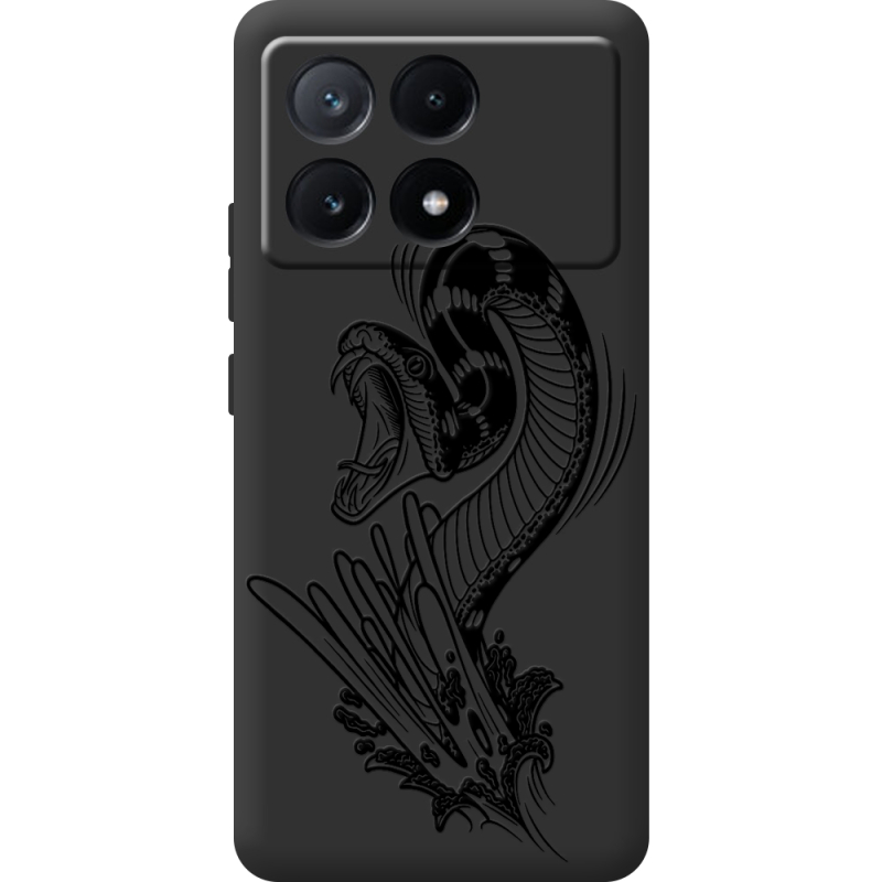 Черный чехол BoxFace Poco X6 Pro 5G Snake