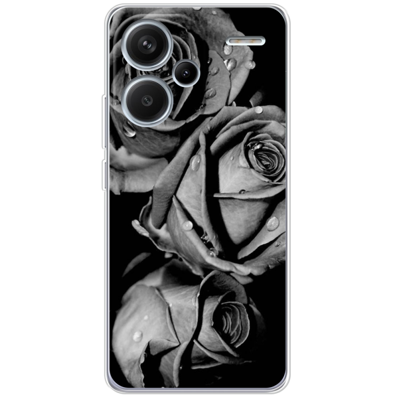 Чехол BoxFace Xiaomi Redmi Note 13 Pro Plus 5G Black and White Roses