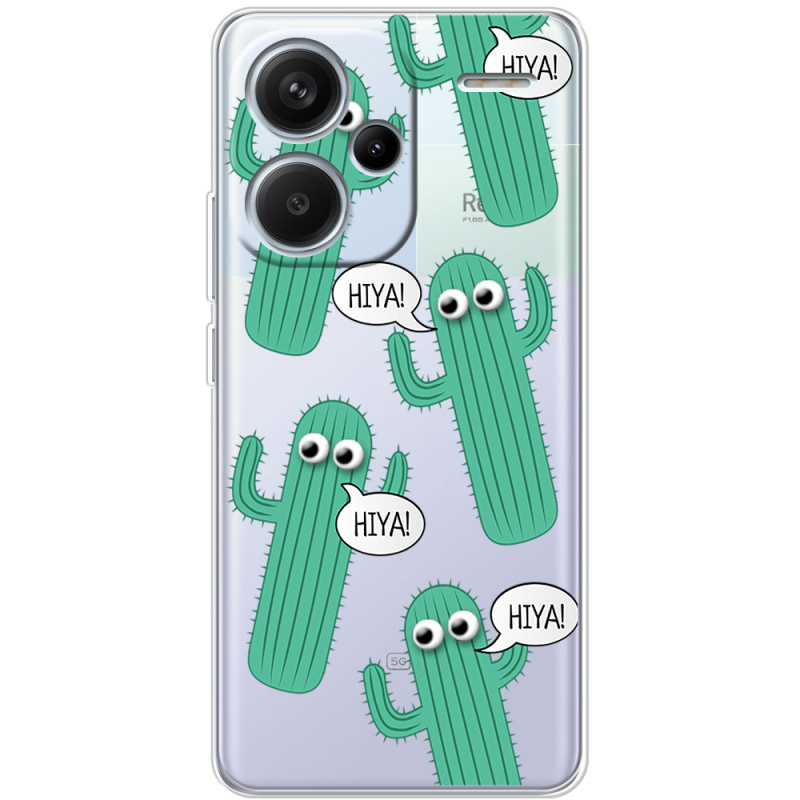 Прозрачный чехол BoxFace Xiaomi Redmi Note 13 Pro Plus 5G с 3D-глазками HIYA