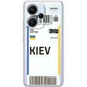 Прозрачный чехол BoxFace Xiaomi Redmi Note 13 Pro Plus 5G Ticket Kiev
