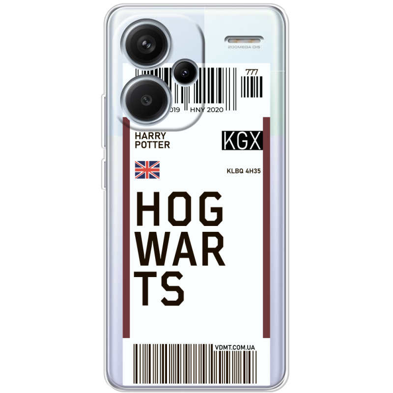 Прозрачный чехол BoxFace Xiaomi Redmi Note 13 Pro Plus 5G Ticket Hogwarts
