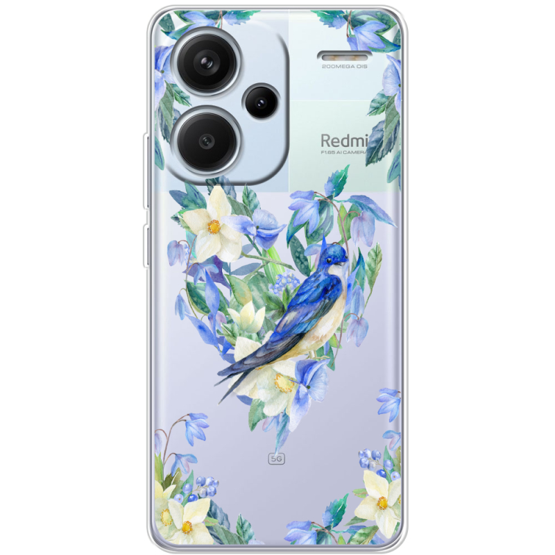Прозрачный чехол BoxFace Xiaomi Redmi Note 13 Pro Plus 5G Spring Bird
