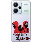 Прозрачный чехол BoxFace Xiaomi Redmi Note 13 Pro Plus 5G siquid game люди в красном