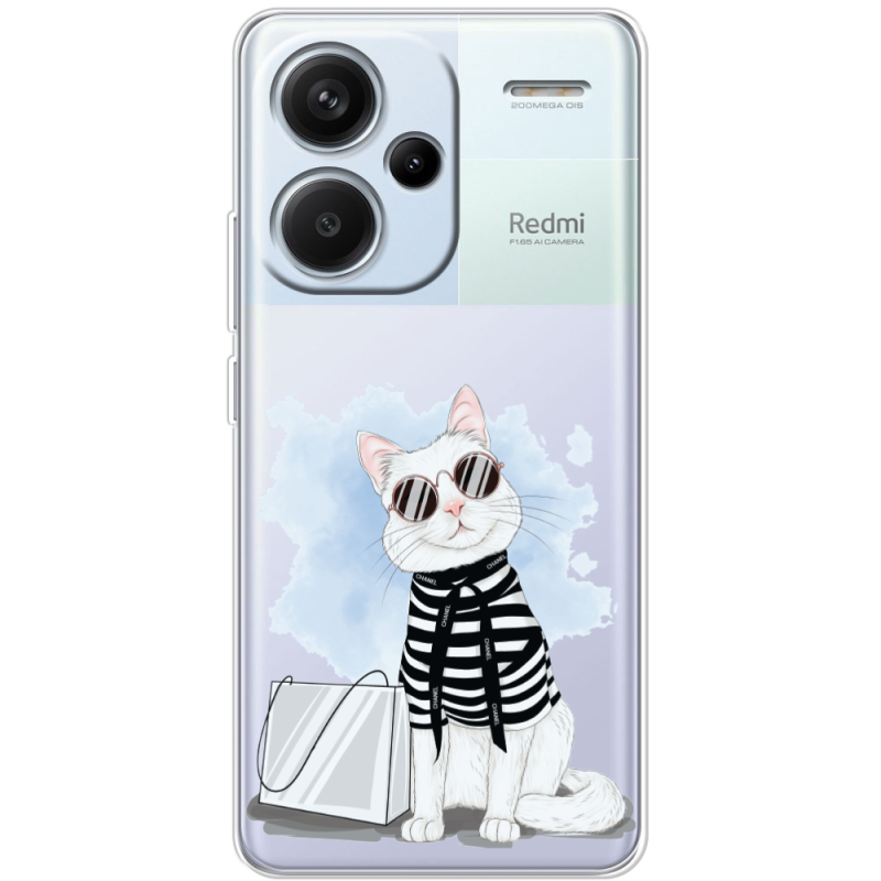 Прозрачный чехол BoxFace Xiaomi Redmi Note 13 Pro Plus 5G Cat Style