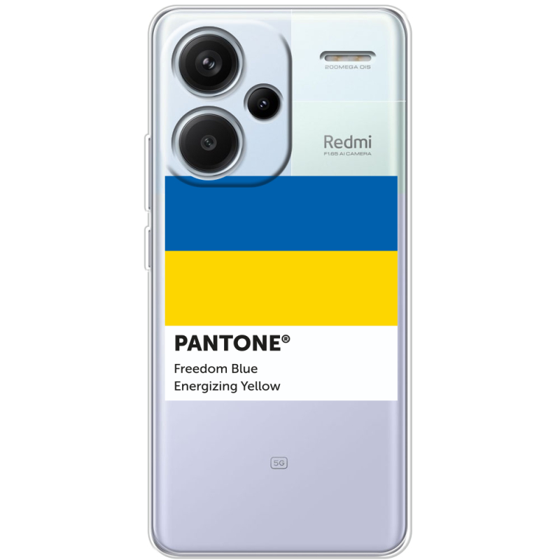 Прозрачный чехол BoxFace Xiaomi Redmi Note 13 Pro Plus 5G Pantone вільний синій
