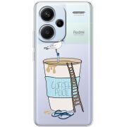 Прозрачный чехол BoxFace Xiaomi Redmi Note 13 Pro Plus 5G Segull in Cofee Pool