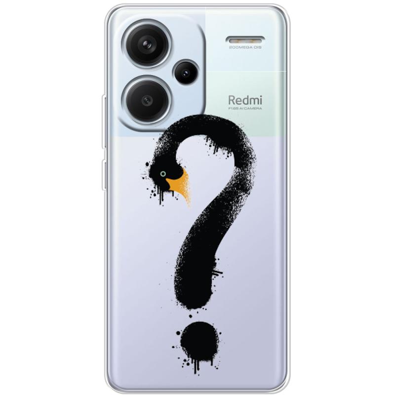 Прозрачный чехол BoxFace Xiaomi Redmi Note 13 Pro Plus 5G Swan question