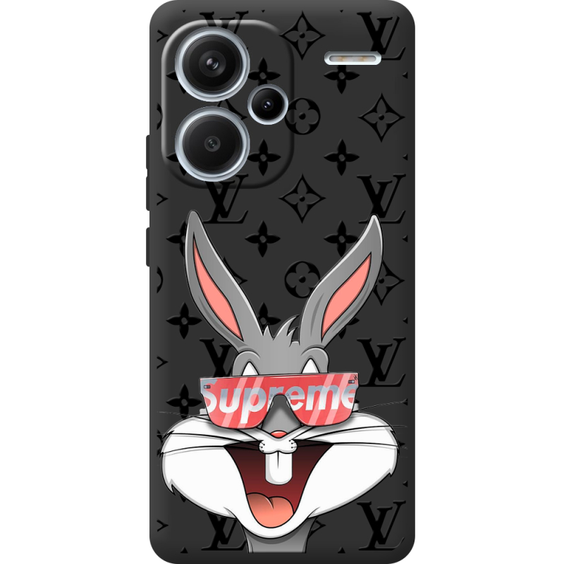 Черный чехол BoxFace Xiaomi Redmi Note 13 Pro Plus 5G looney bunny