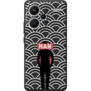 Черный чехол BoxFace Xiaomi Redmi Note 13 Pro Plus 5G Man Pattern