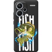 Черный чехол BoxFace Xiaomi Redmi Note 13 Pro Plus 5G Fish