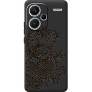 Черный чехол BoxFace Xiaomi Redmi Note 13 Pro Plus 5G Chinese Dragon