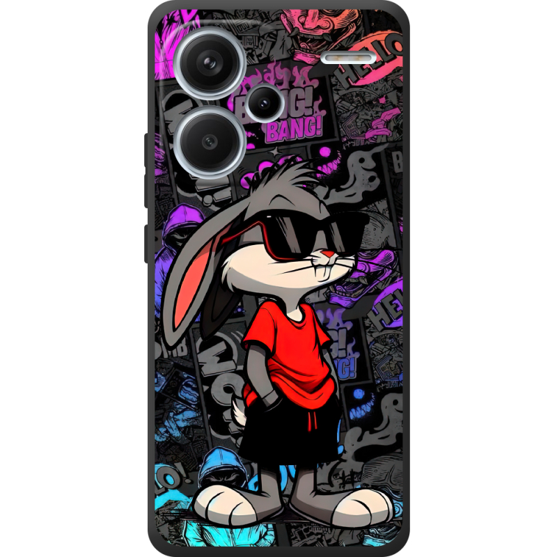 Черный чехол BoxFace Xiaomi Redmi Note 13 Pro Plus 5G Малий вухань