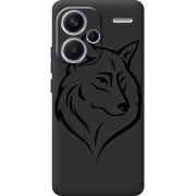 Черный чехол BoxFace Xiaomi Redmi Note 13 Pro Plus 5G Wolf