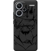 Черный чехол BoxFace Xiaomi Redmi Note 13 Pro Plus 5G Bear King