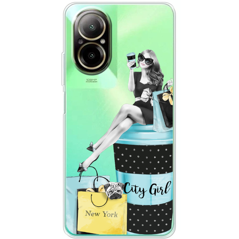 Прозрачный чехол BoxFace Realme C67 City Girl