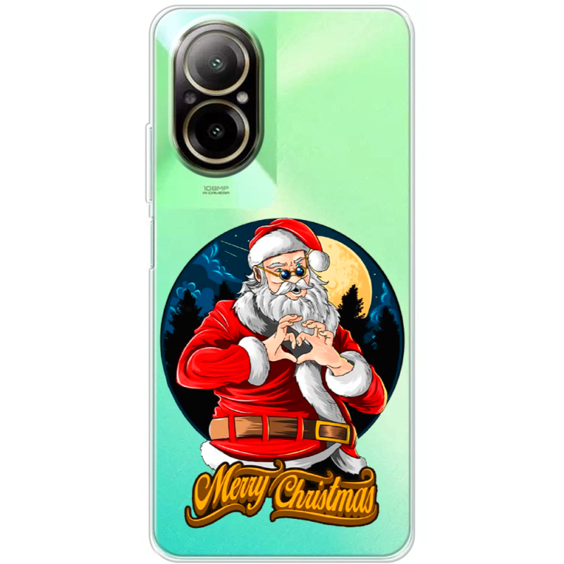 Прозрачный чехол BoxFace Realme C67 Cool Santa