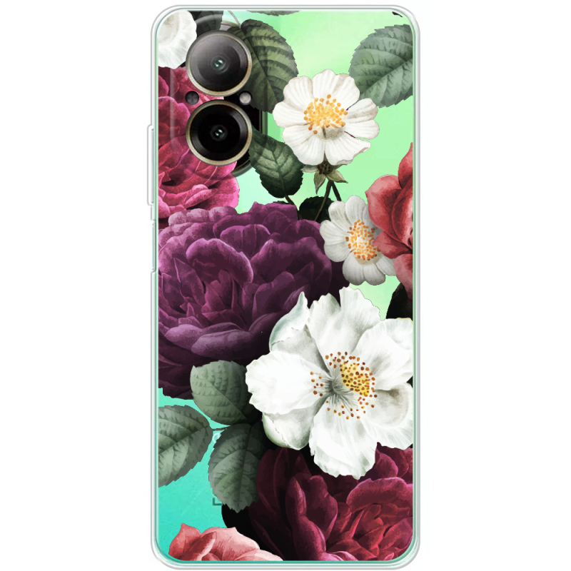 Прозрачный чехол BoxFace Realme C67 Floral Dark Dreams