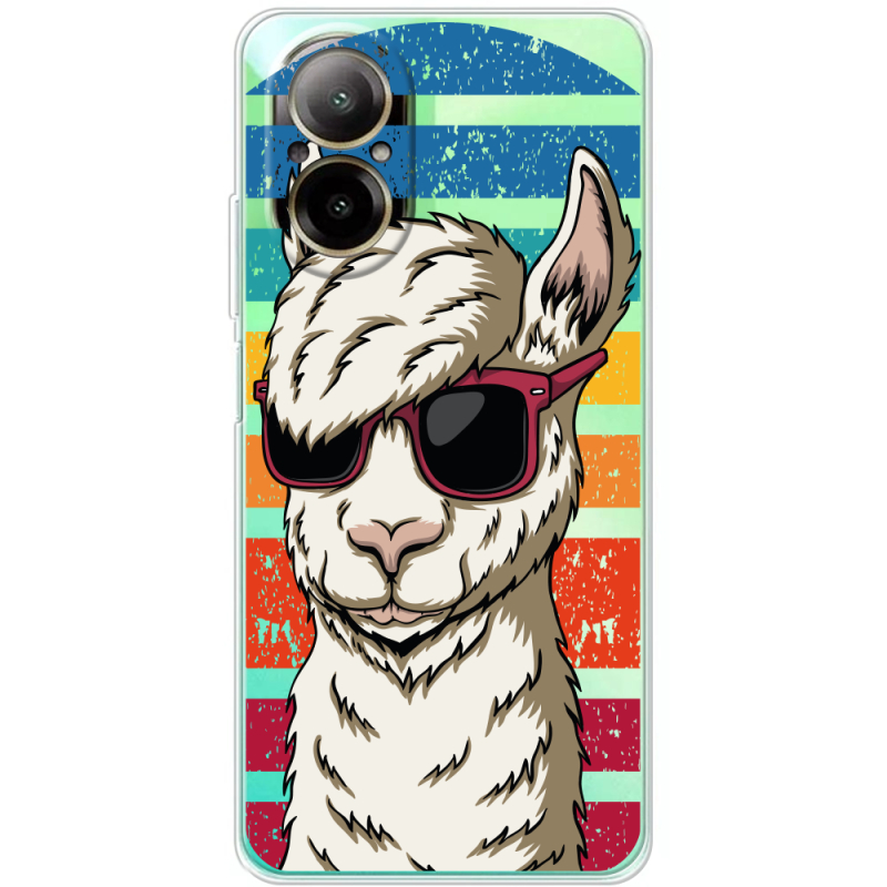 Прозрачный чехол BoxFace Realme C67 Стильна Лама