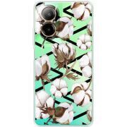 Прозрачный чехол BoxFace Realme C67 Cotton flowers