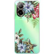Прозрачный чехол BoxFace Realme C67 Floral