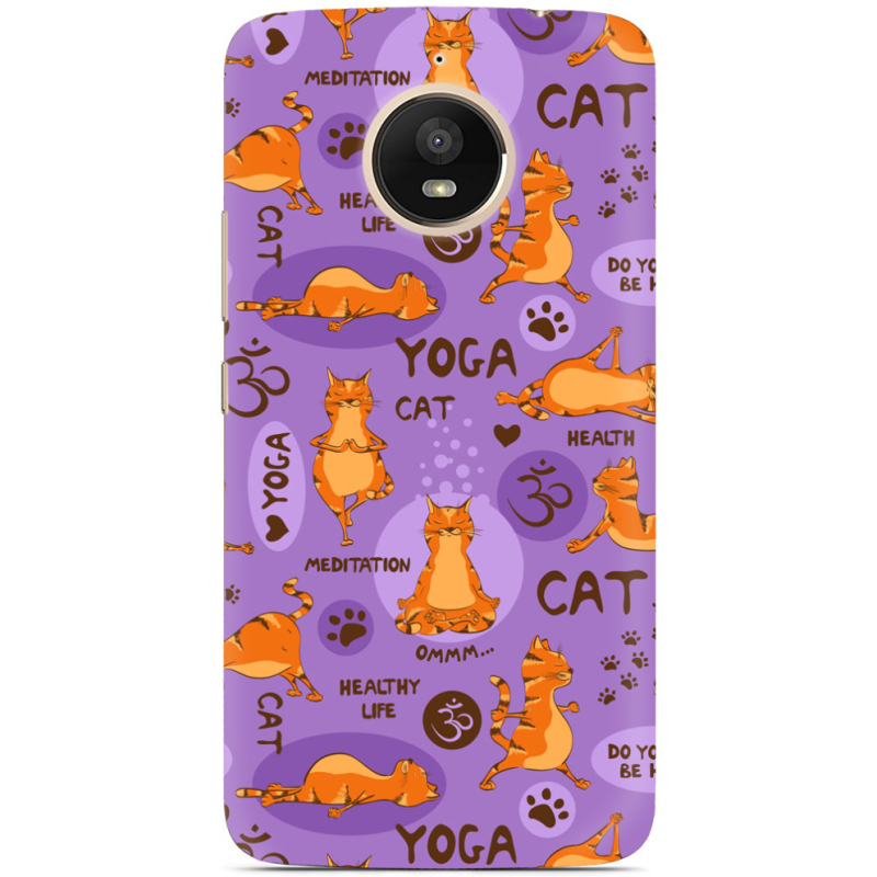 Чехол Uprint Motorola Moto E Plus XT1771 Yoga Cat