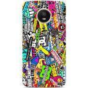 Чехол Uprint Motorola Moto E Plus XT1771 Multicolored Inscriptions