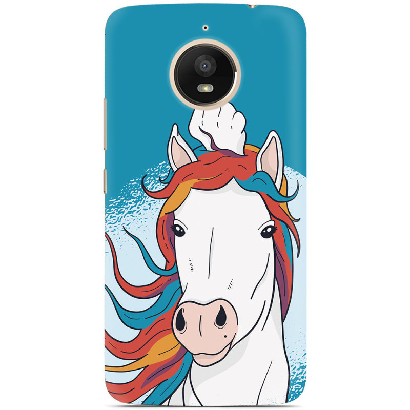 Чехол Uprint Motorola Moto E Plus XT1771 Fuck Unicorn