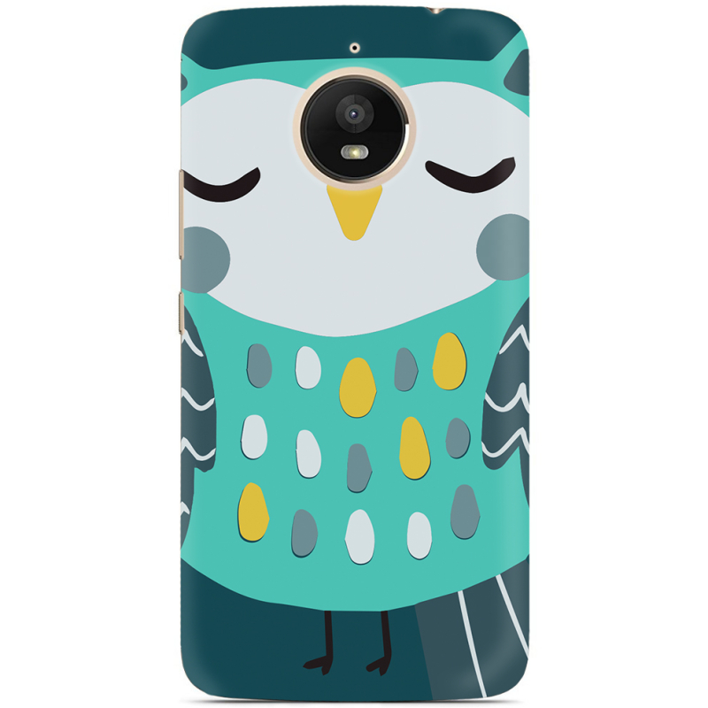 Чехол Uprint Motorola Moto E Plus XT1771 Green Owl