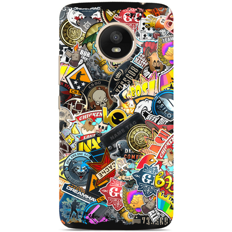 Чехол Uprint Motorola Moto E Plus XT1771 CS:Go Stickerbombing