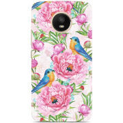 Чехол Uprint Motorola Moto E Plus XT1771 Birds and Flowers