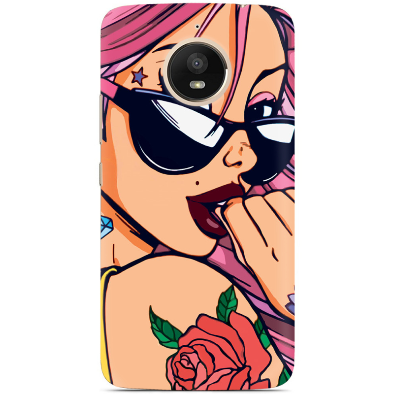 Чехол Uprint Motorola Moto E Plus XT1771 Pink Girl